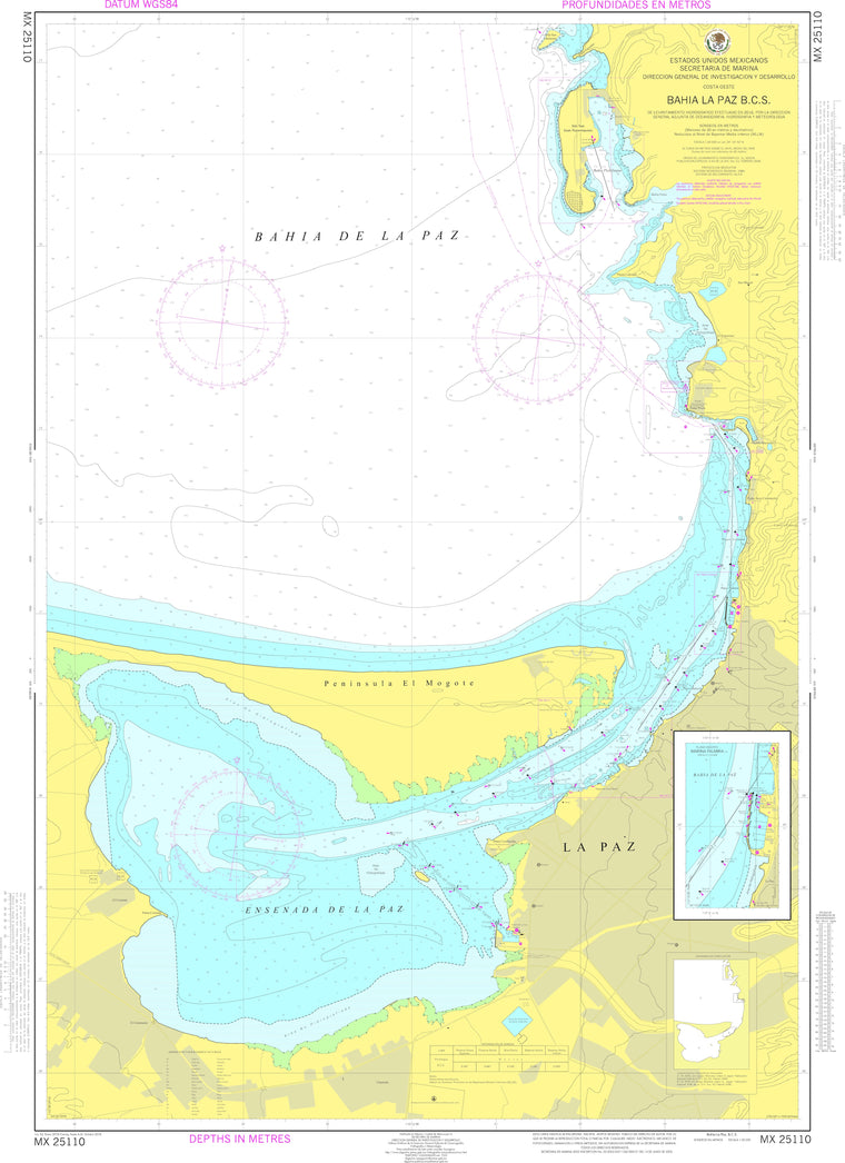 SEMAR Nautical Chart MX25110