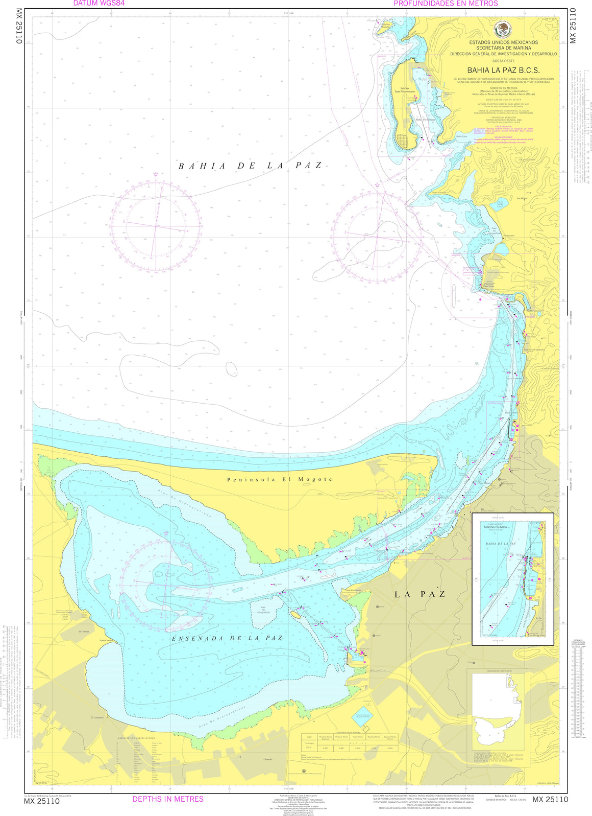 SEMAR Nautical Chart MX25110