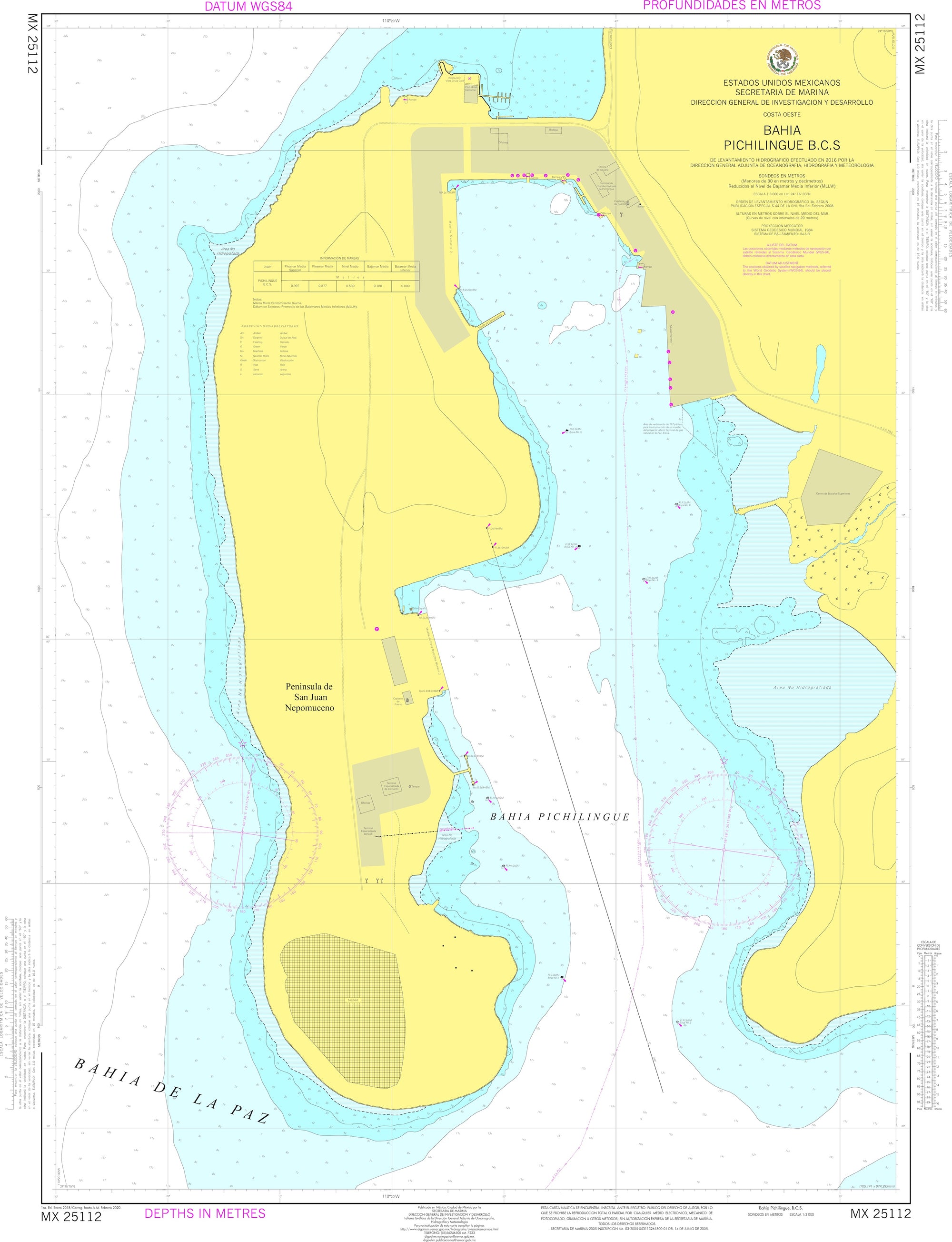 SEMAR Nautical Chart MX25112