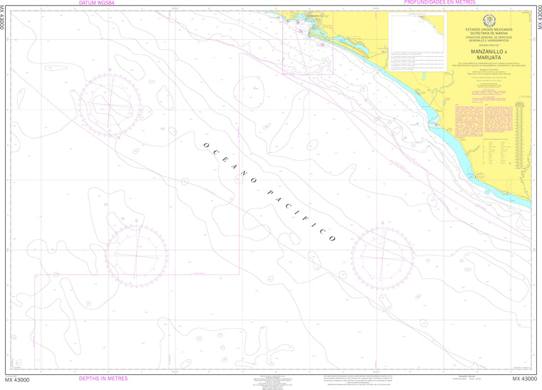 SEMAR Nautical Chart MX43000