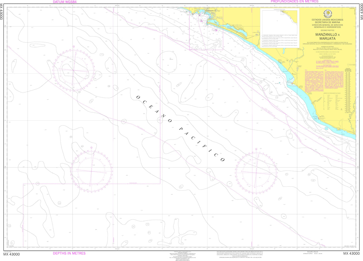 SEMAR Nautical Chart MX43000
