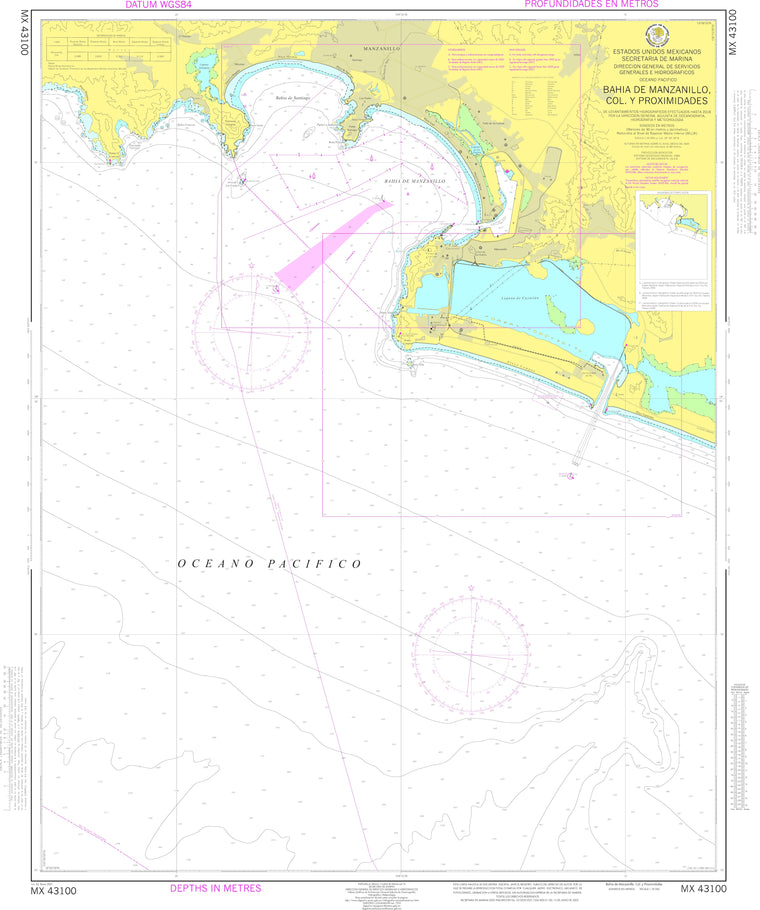 SEMAR Nautical Chart MX43100