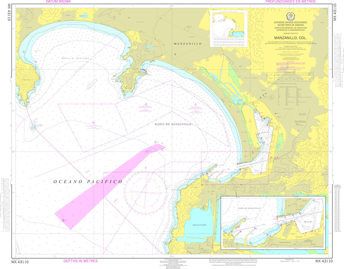 SEMAR Nautical Chart MX43110