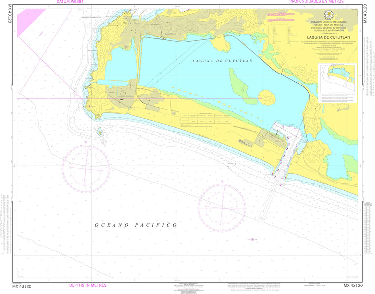 SEMAR Nautical Chart MX43120