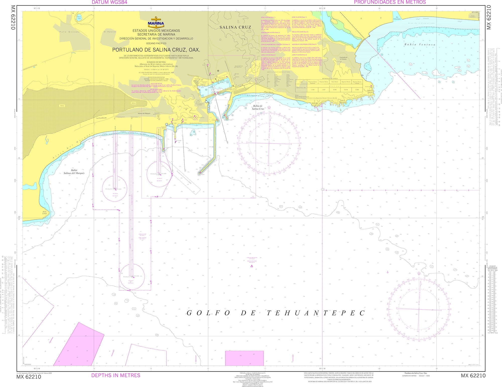 SEMAR Nautical Chart MX62210