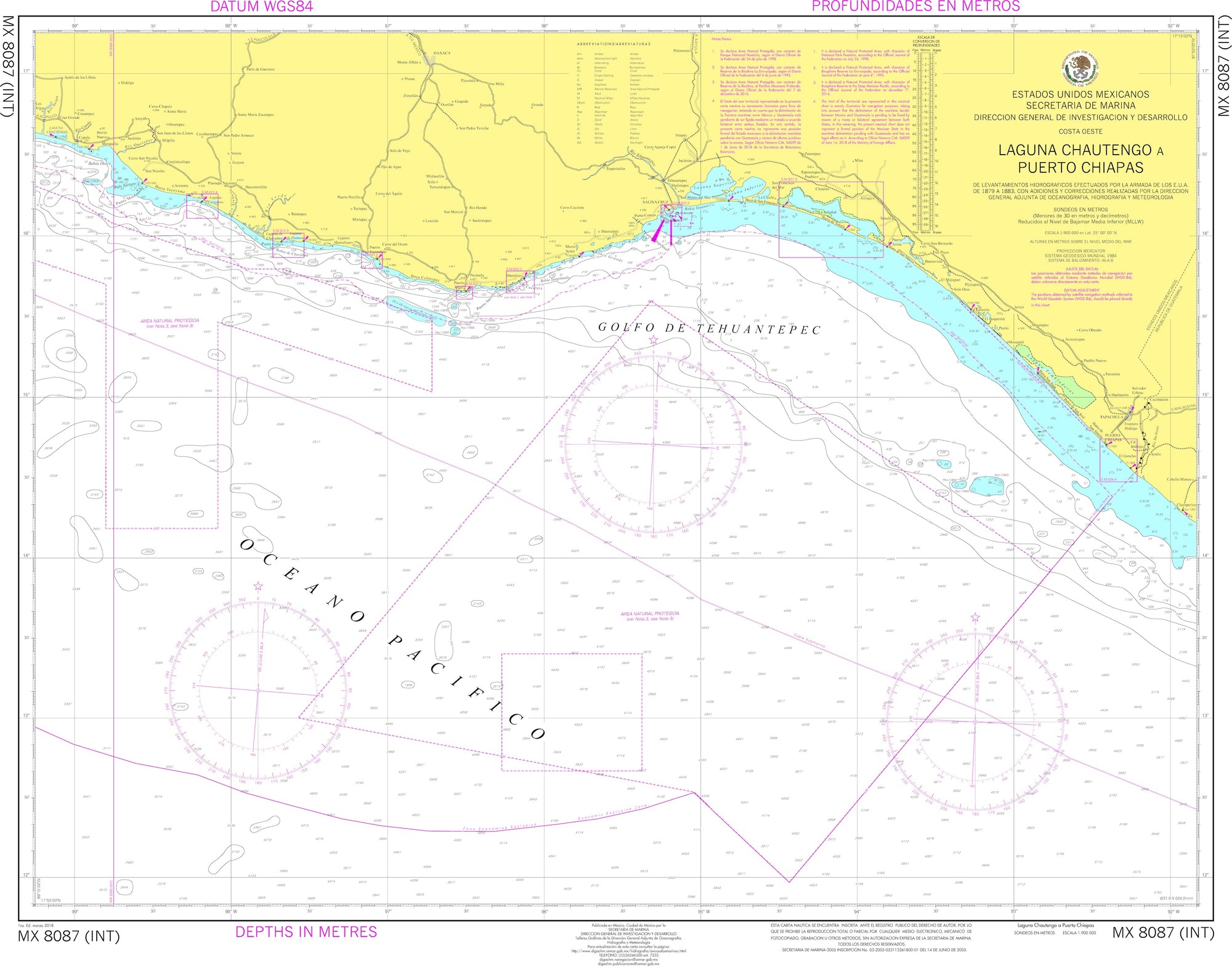 SEMAR Nautical Chart MX8087