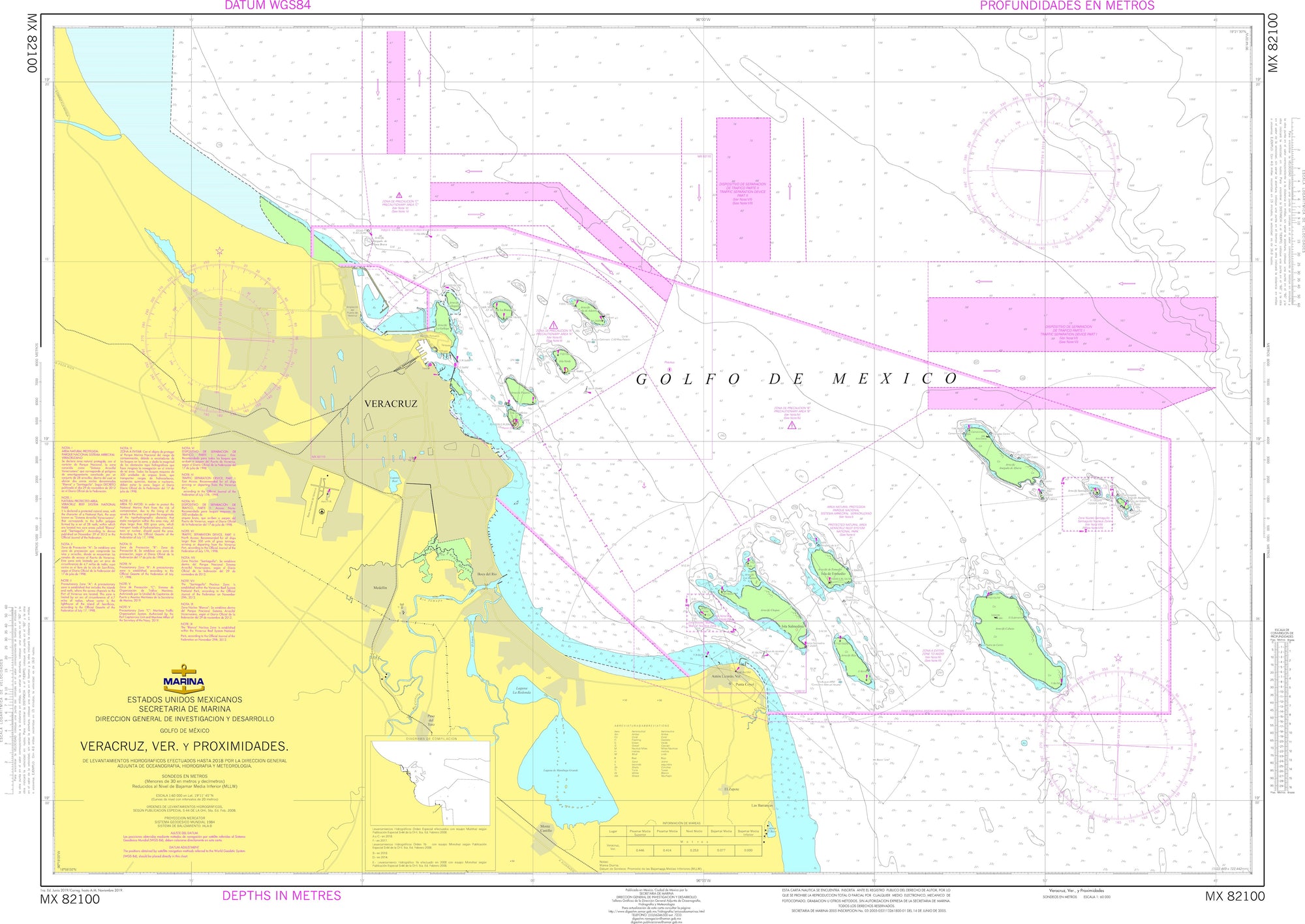 SEMAR Nautical Chart MX82100