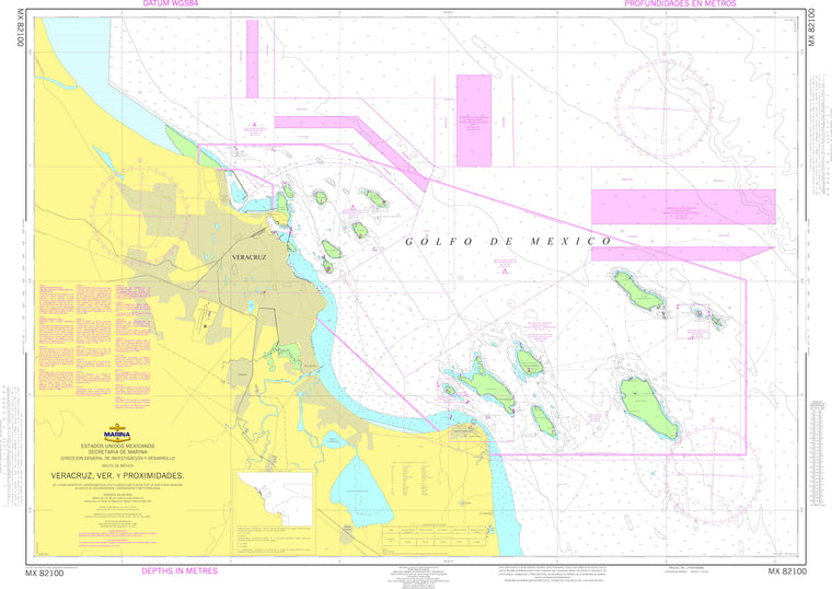 SEMAR Nautical Chart MX82100
