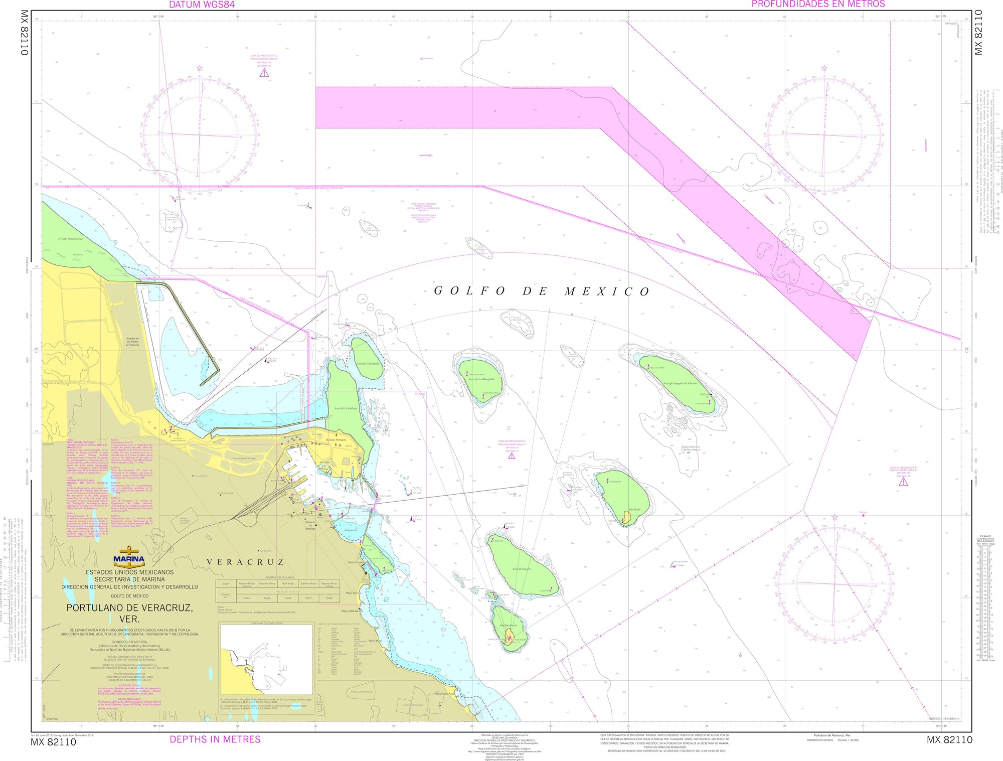 SEMAR Nautical Chart MX82110