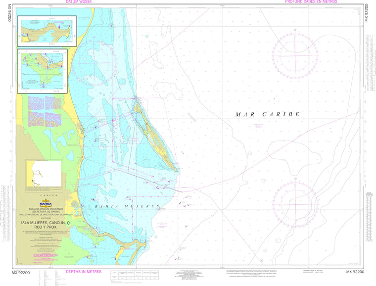 SEMAR Nautical Chart MX92200