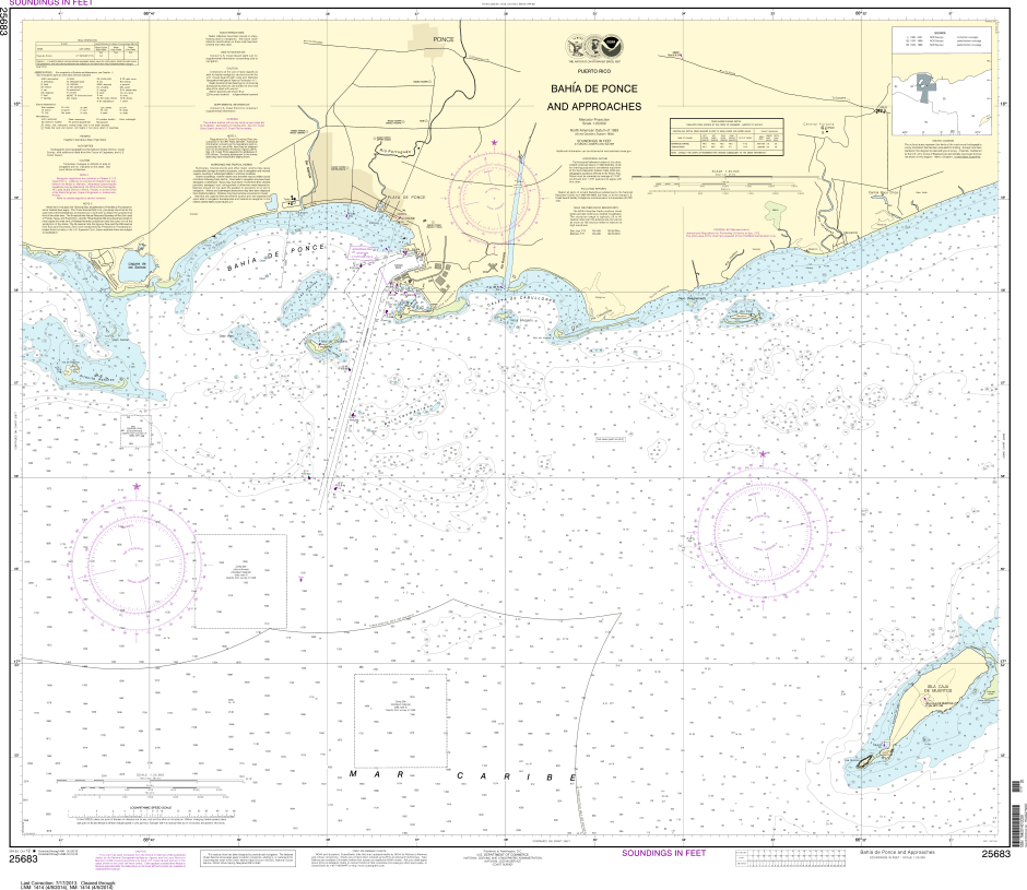 NOAA Chart 25683: Bahia de Ponce and Approaches