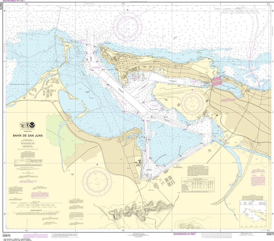 NOAA Chart 25670: Bahia de San Juan