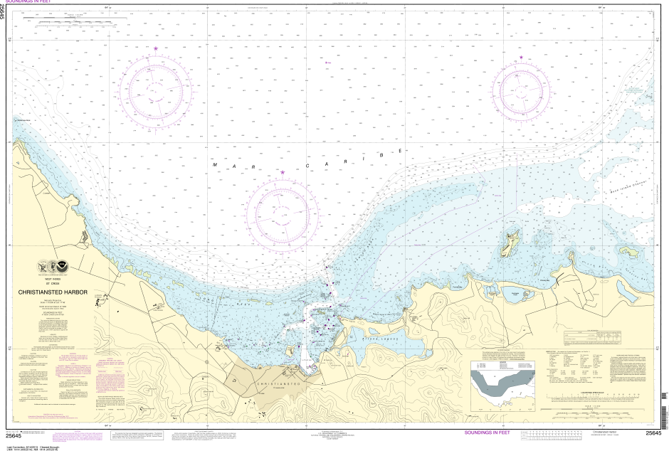 NOAA Chart 25645: Christiansted Harbor