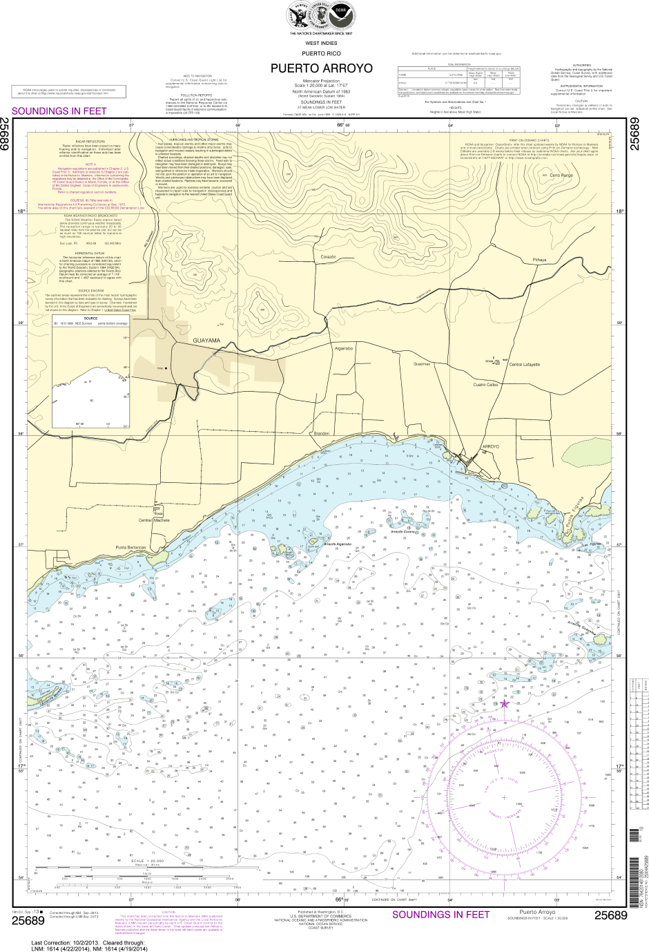 NOAA Chart 25689: Puerto Arroyo