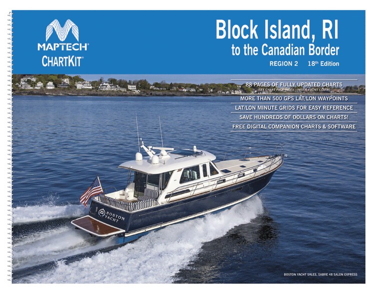 ChartKit Region 2: Block Island,R.I. to the Canadian Boarder (18th Ed)