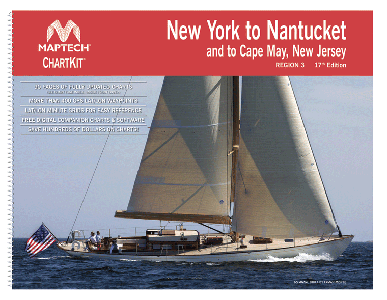 ChartKit Region 3: New York to Nantucket and to Cape May, New Jersey (17th Ed)