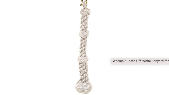 Off White Lanyard for  Chrome Bells