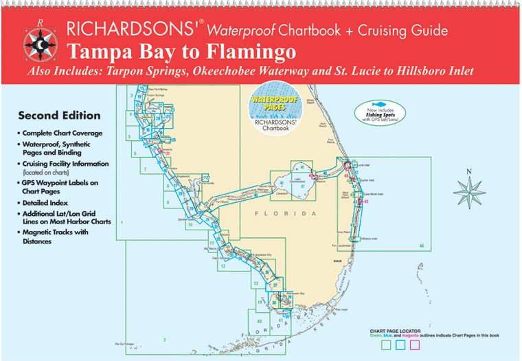 Waterproof Chartbook+ Cruising Guide: Tampa Bay to Flamingo (2nd Ed)