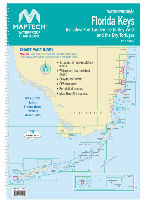 Waterproof Chartbook: Florida Keys (1st Ed)