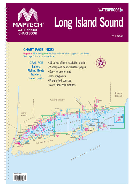 Waterproof Chartbook: Long Island Sound (6th Ed)