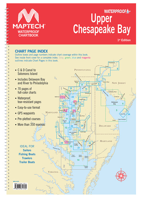 Waterproof Chartbook: Upper Chesapeake Bay (1st Ed)