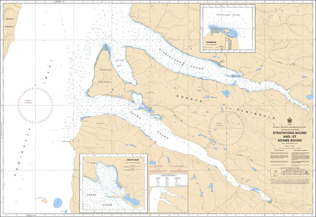 CHS Chart 7512: Strathcona Sound and/et Adams Sound