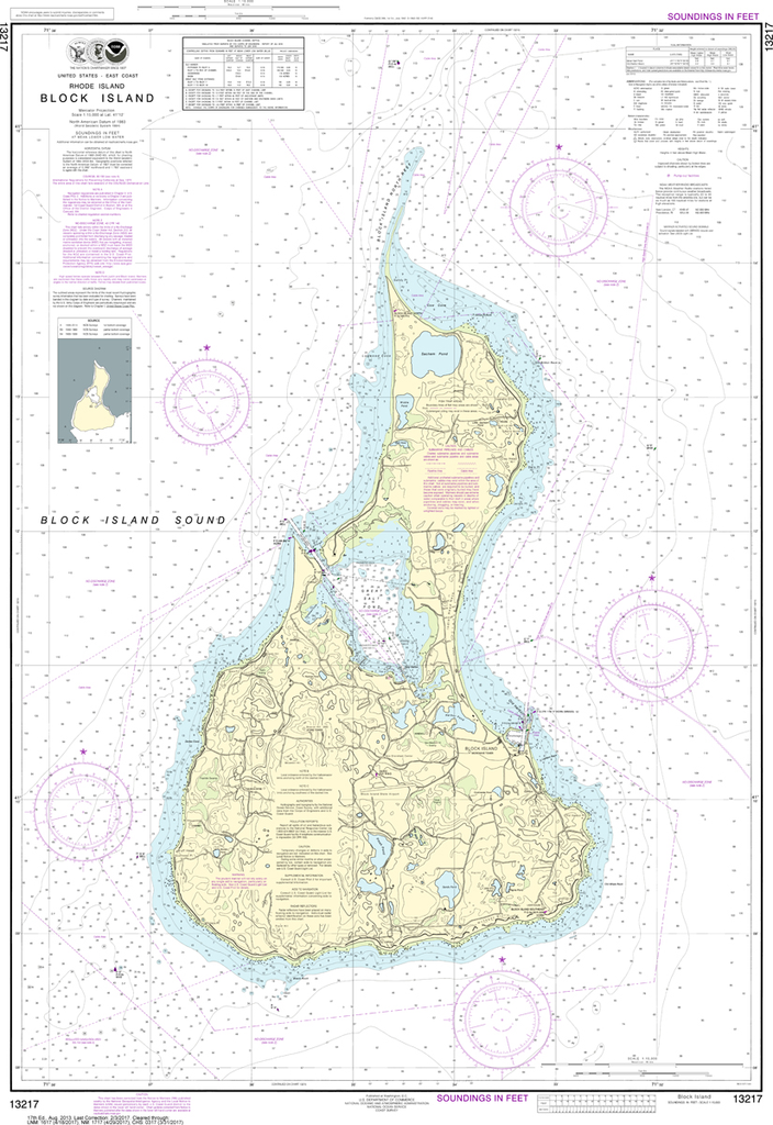 NOAA Chart 13217: Block Island