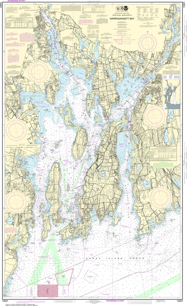 NOAA Chart 13221: Narragansett Bay