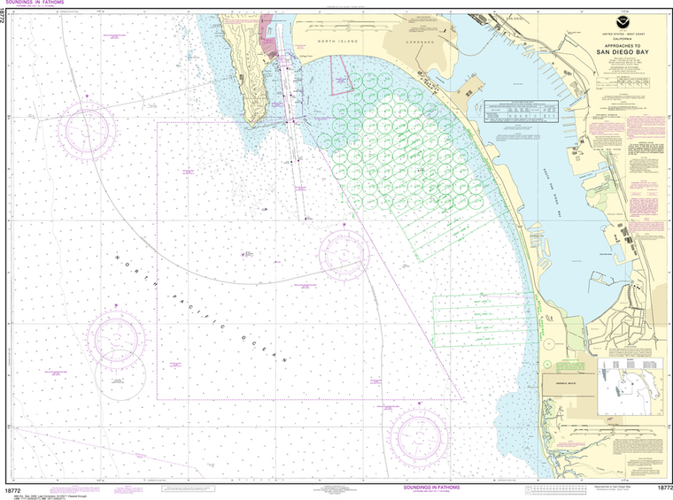 NOAA Chart 18772: Approaches to San Diego Bay