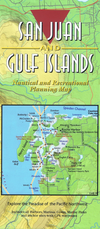 San Juan Islands and Gulf Islands Cruising Sailing Route Planning Map by Reanne Hemingway-Douglass and Don Douglass