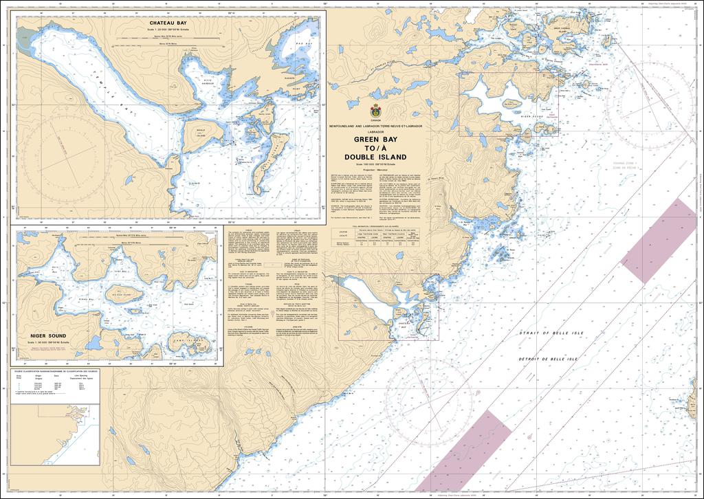 CHS Chart 5030: Green Bay to / à Double Island