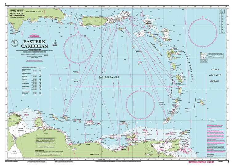 Imray Chart 1: Eastern Caribbean