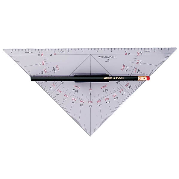 #101 Protractor Triangle with Handle - Captain's Nautical Books & Charts