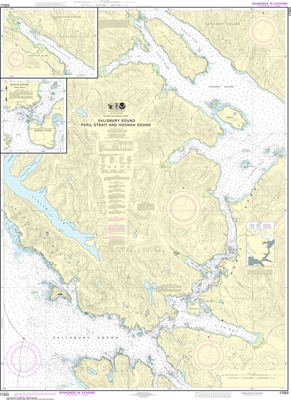 NOAA Chart 17323: Salisbury Sound, Peril Strait and Hoonah Sound ...