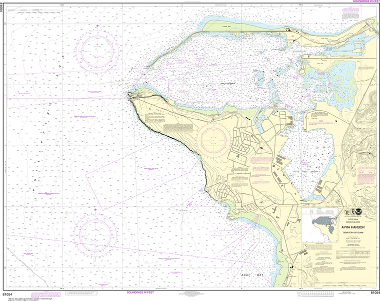 NOAA Chart 81054: Mariana Islands - Apra Harbor, Guam