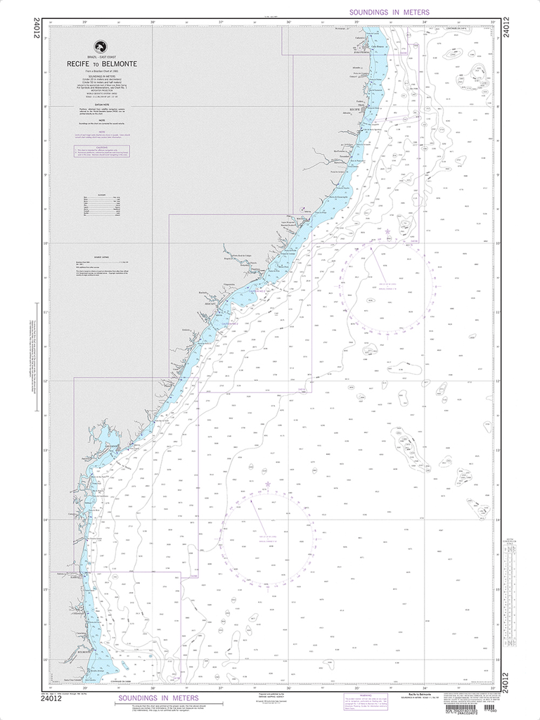 NGA Chart 24012: Recife to Belmonte