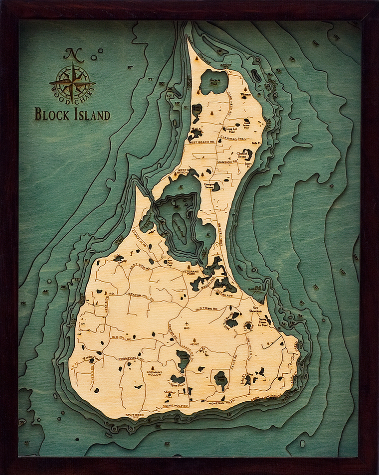 WoodChart of Block Island, Rhode Island
