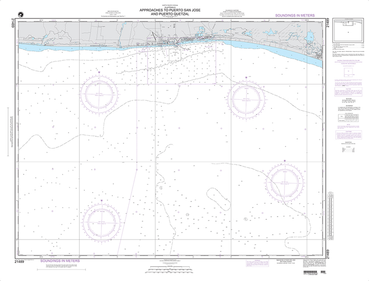 NGA Chart 21489: Approaches to Puerto San Jose and Puerto Quetzal (Guatemala-North Pacific Ocean)