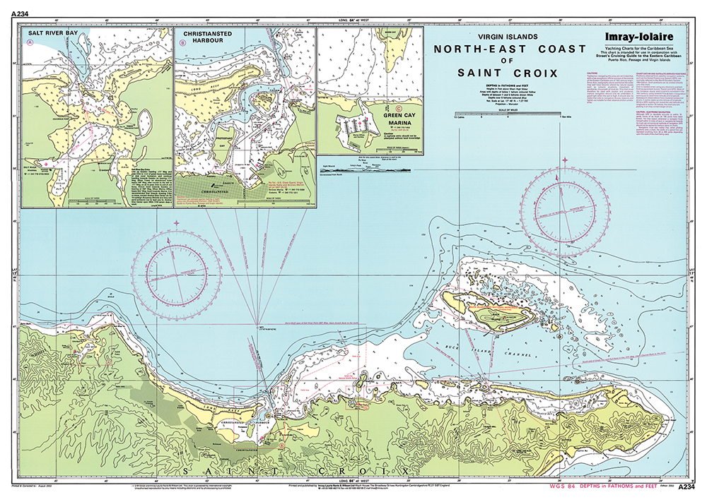 Imray Chart A234: Northeast Coast of St Croix
