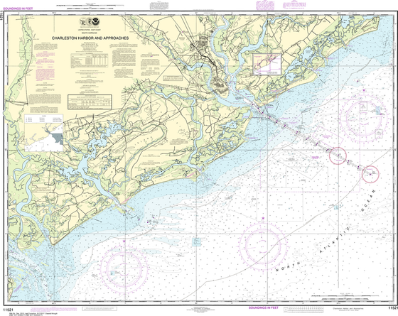 NOAA Chart 11521: Charleston Harbor and Approaches