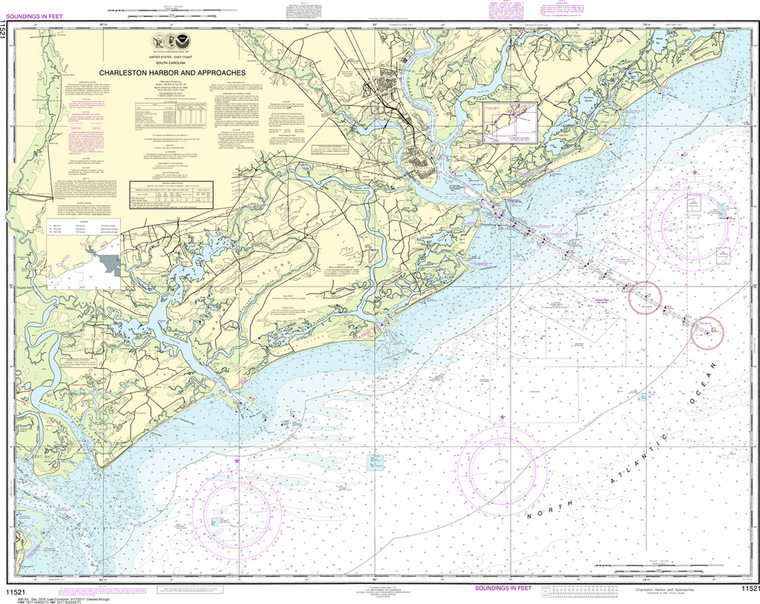 NOAA Chart 11521: Charleston Harbor and Approaches