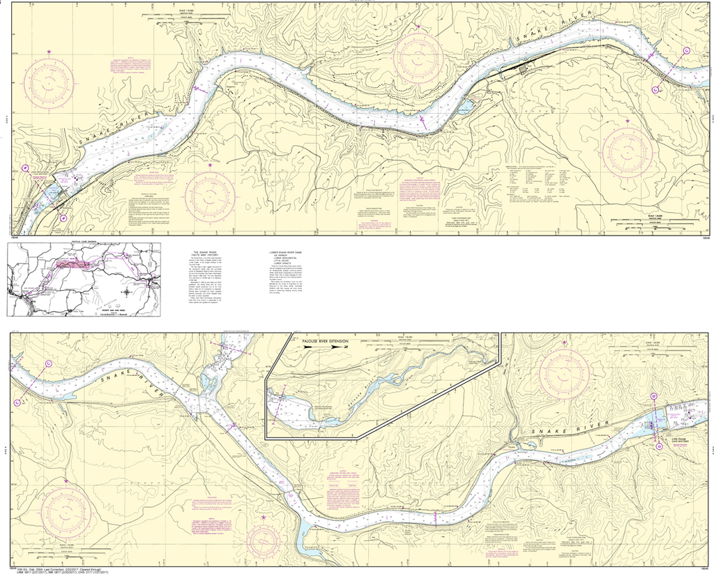 NOAA Chart 18546: Snake River - Lake Herbert G West