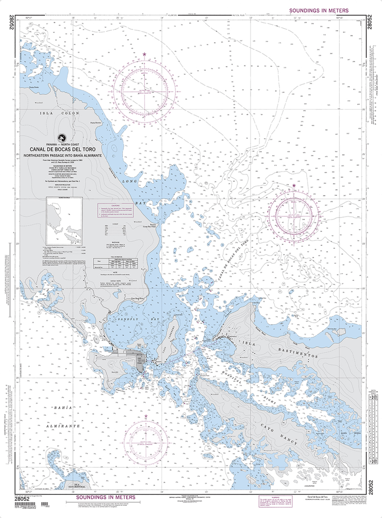 NGA Chart 28052: Canal de Bocas del Toro