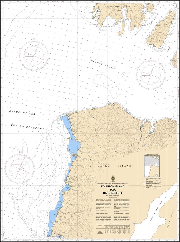 CHS Chart 7832: Eglington Island to/à Cape Kellett