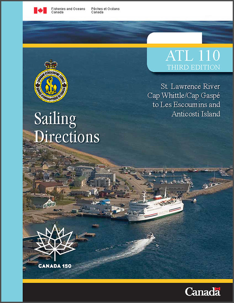 Sailing Directions ATL110E: St. Lawrence River, Cap Whittle/Cap Gaspé to Les Escoumins and Anticosti Island