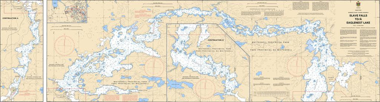 CHS Chart 6207: Slave Falls to/à Eaglenest Lake