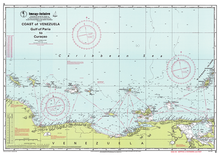 Imray Chart D: Gulf of Paria to Curaçao
