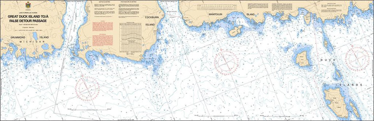 CHS Chart 2267: Great Duck Island to/à False Detour Passage