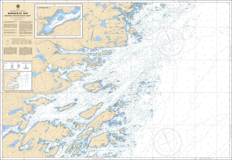 CHS Chart 4856: Bonavista Bay: Western Portion / Partie ouest