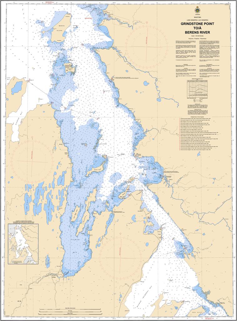 CHS Chart 6267: Grindstone Point to/à Berens River